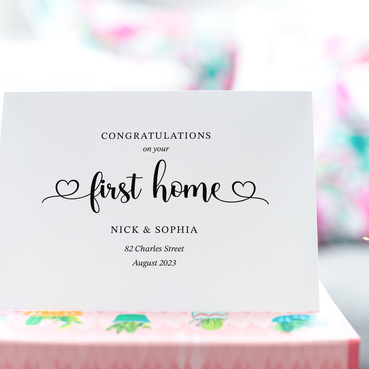 New Home Card, Congratulations on New Home, Happy New Home, Home Sweet Home, First Home Card, Housewarming Card, New House Personalised Card