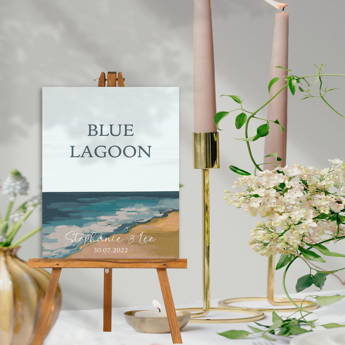 Coastal Design Wedding Table Numbers, Wedding Table Name Cards, Wedding Table Signs, Beach Wedding Table Name Cards, Beachcomber Design.