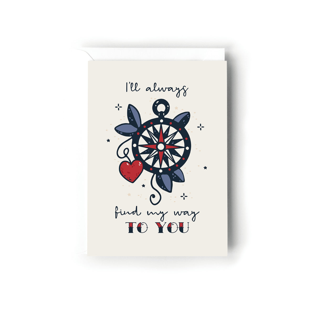 Retro Old Style Tattoo Valentines Card, Valentines Day Card, Card for Wife, For Husband, For Boyfriend, For Girlfriend, Simple Valentines