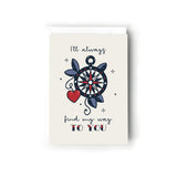 Retro Old Style Tattoo Valentines Card, Valentines Day Card, Card for Wife, For Husband, For Boyfriend, For Girlfriend, Simple Valentines