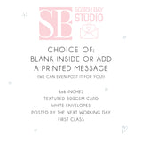 Thanks Rainbow Heart Card, Thank You Card, Rainbow Card