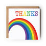 Thanks Rainbow Card, Thank You Card, Rainbow Card