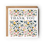 Floral Thank You Card, Thanks Card