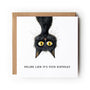 Cat Birthday Card, Black Cat, Funny Cat Card, Greeting Card, Birthday Card, Card for Cat Lover, Card For Her, Card For Him, Cat.