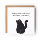 Cat Birthday Card, Black Cat, Funny Cat Card, Greeting Card, Birthday Card, Card for Cat Lover, Card For Her, Card For Him, Cat.