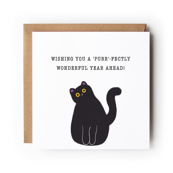 Cat Birthday Card, Black Cat, Funny Cat Card, Greeting Card, Birthday Card, Card for Cat Lover, Card For Her, Card For Him, Cat.