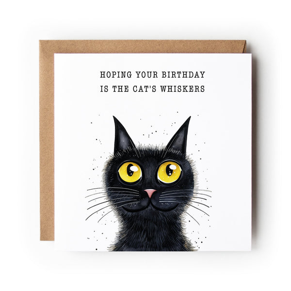 Cat Birthday Card, Black Cat, Funny Cat Card, Greeting Card, Birthday Card, Card for Cat Lover, Card For Her, Card For Him, Cat.