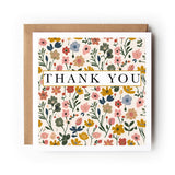 Floral Thank You Card, Thanks Card